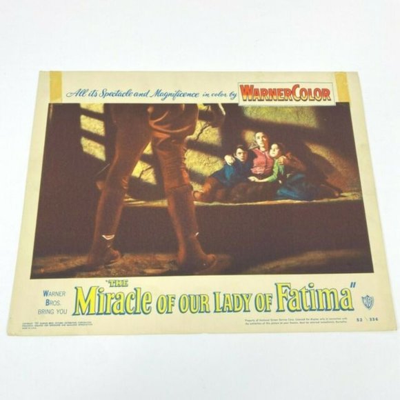 Set of‎ 4 The Miracle of Our Lady of Fatima 1952 Lobby Cards Movie Posters VTG - Picture 7 of 12